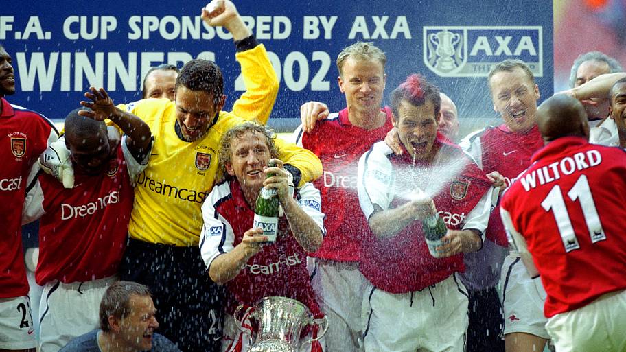 Arsenal’s 2002 FA Cup celebration