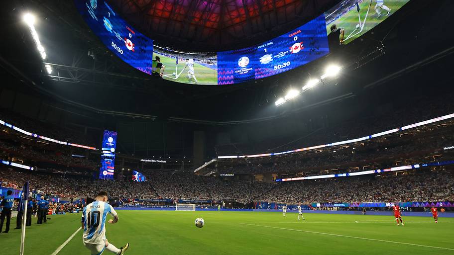 The Mercedes-Benz pitch at the 2024 Copa América 