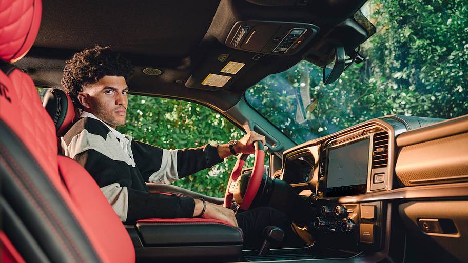 Cameron Boozer took delivery of a Ford Raptor—which his mom called his “first big-boy purchase”—during his cover shoot.