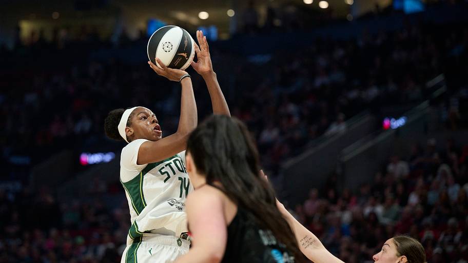 Dominique takes a shot 