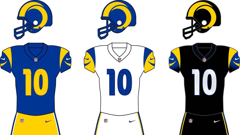 Rams uniforms.
