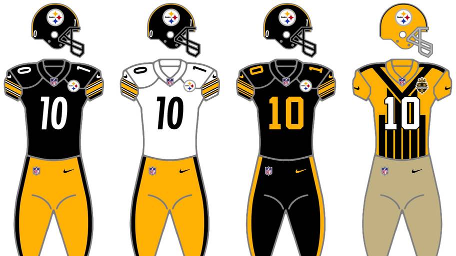Steelers uniforms.