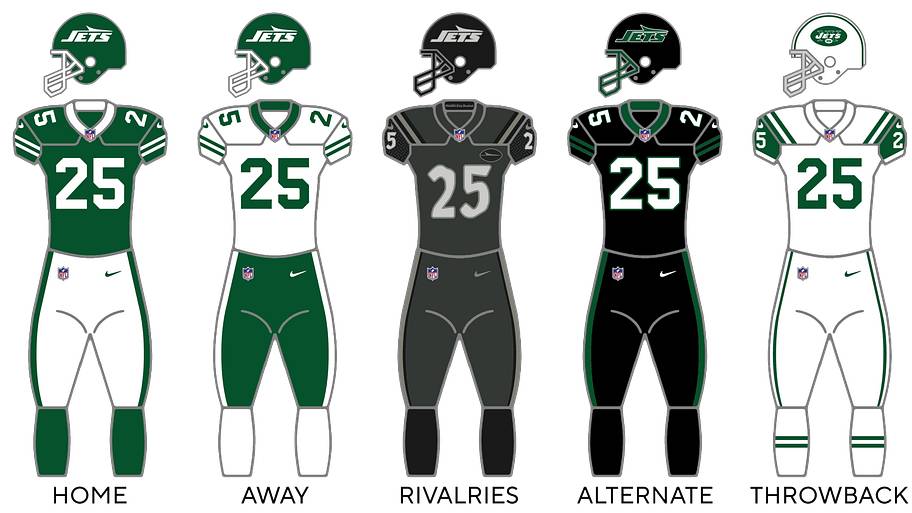 Jets uniforms.