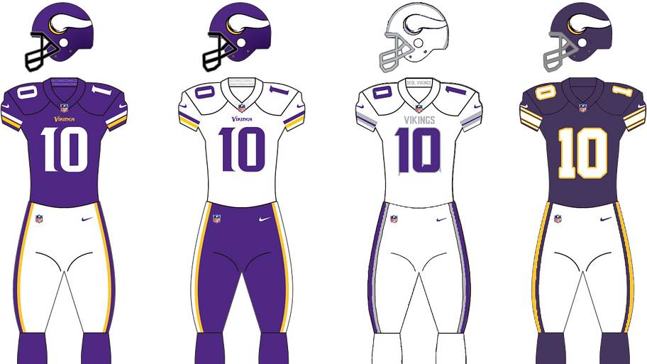 Vikings uniforms.