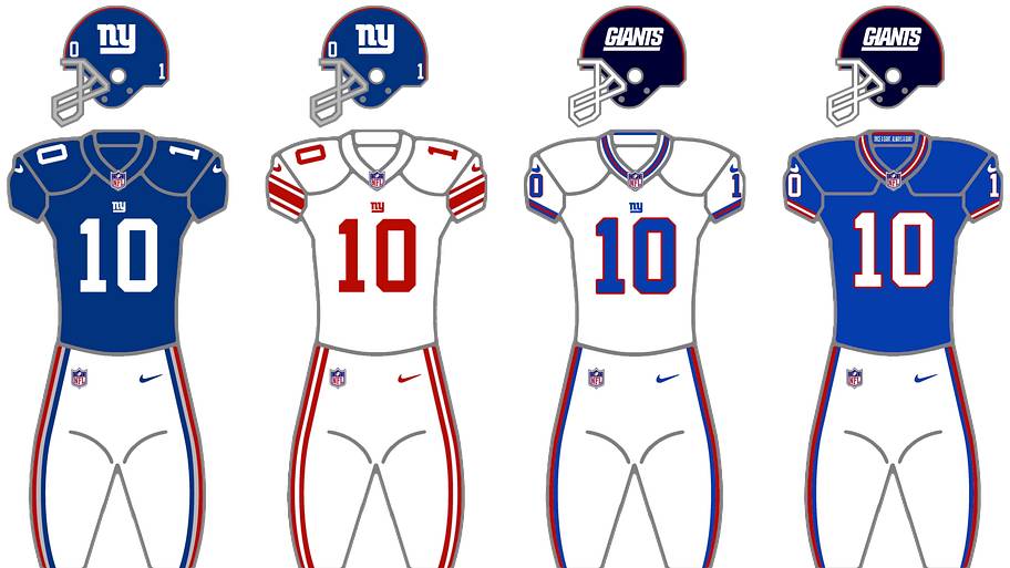 Giants uniforms.