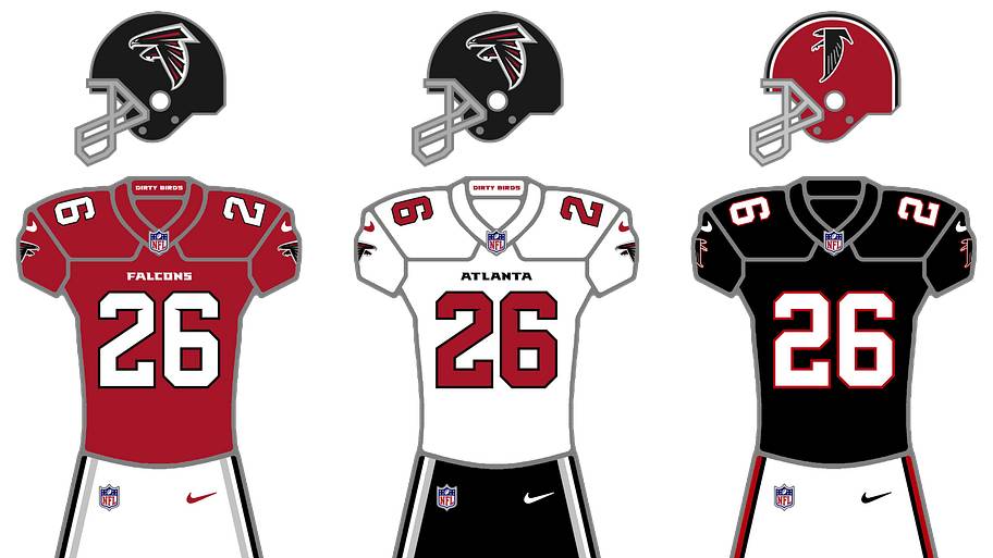 Falcons uniforms.