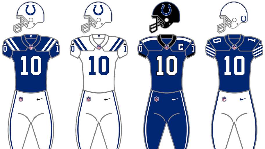 Colts uniforms.