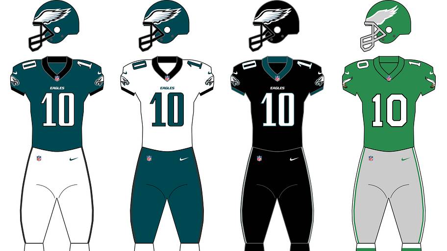 Eagles uniforms.