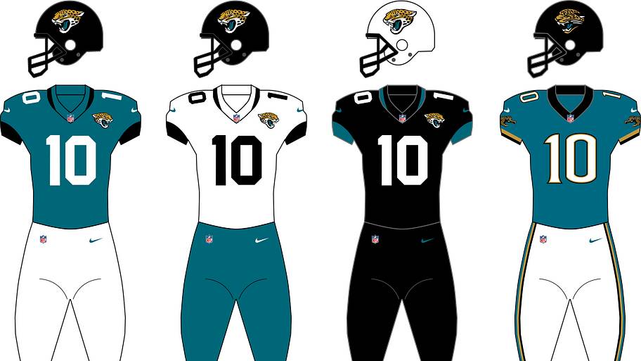 Jaguars uniforms.