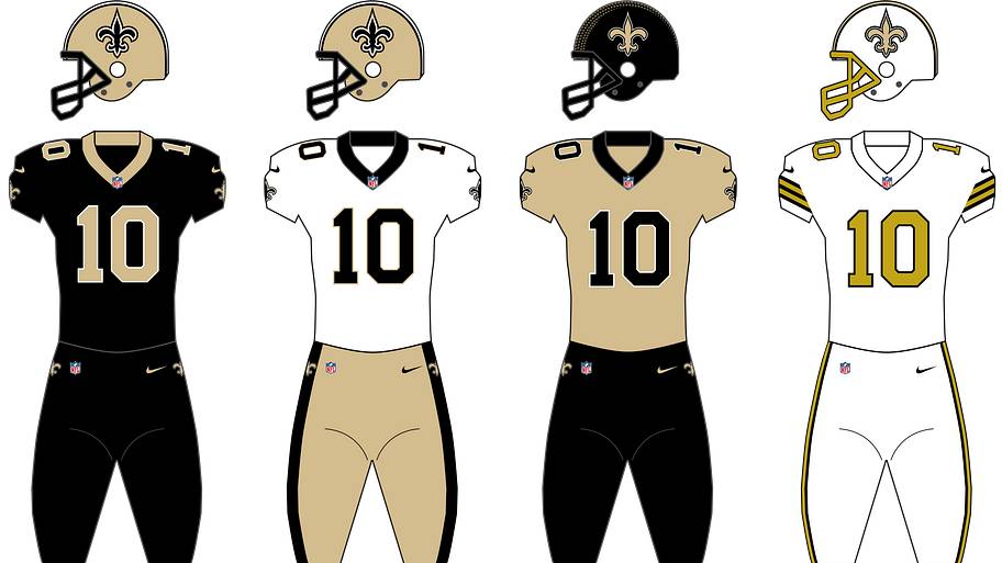 Saints uniforms.