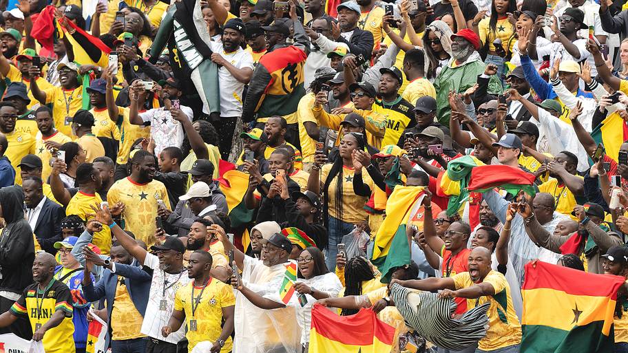 Ghana fans celebrate