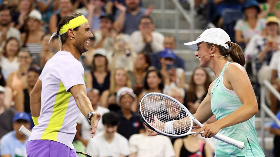 Rafa Nadal and Iga Świątek