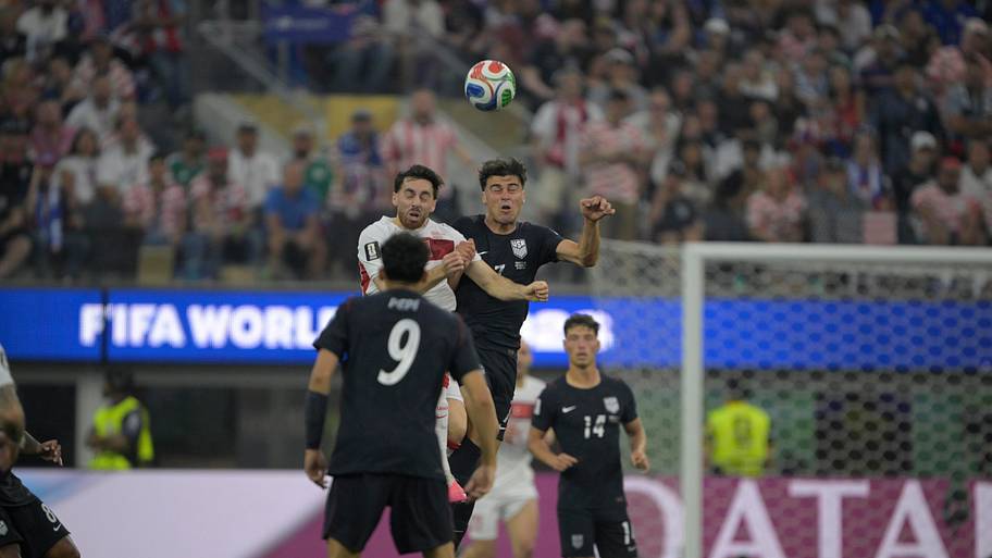 Action shot of USMNT World Cup match vs. Turkey