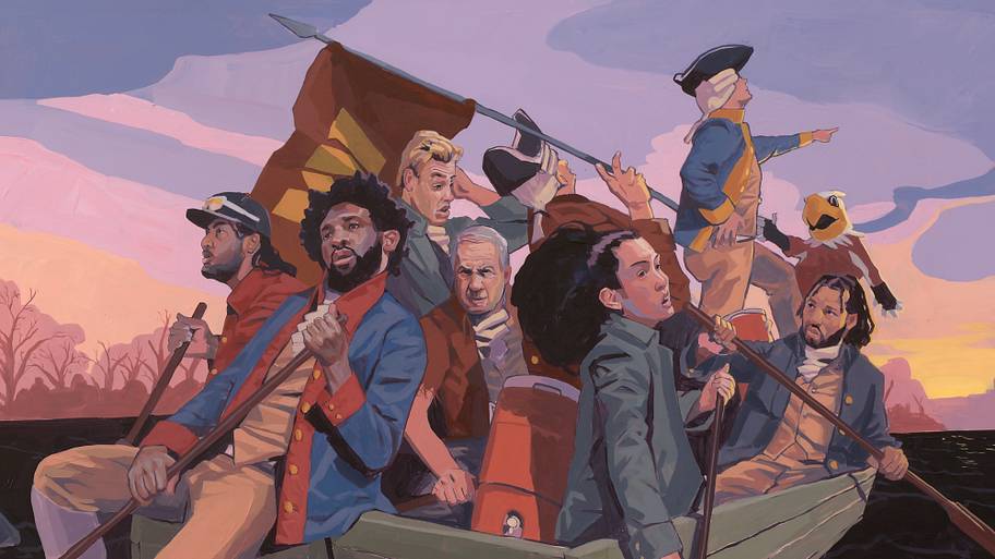 PATRIOT GAMES: SI Digital Cover about sports in 1776