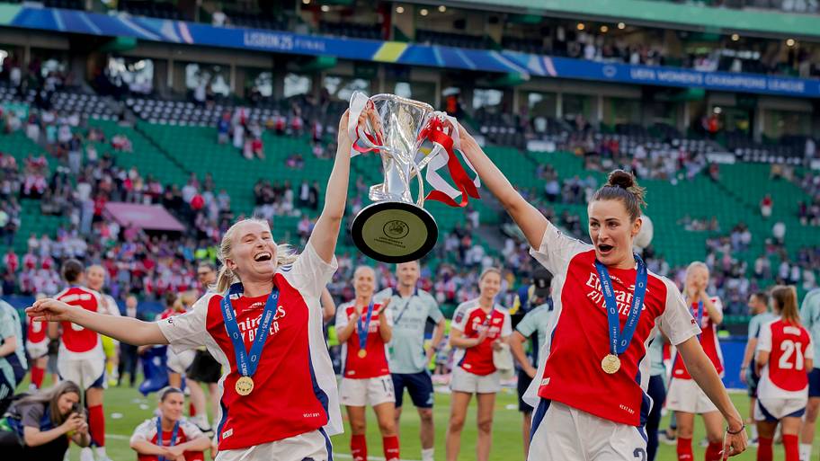 Jenna Nighswonger winning the Women’s Champions League title