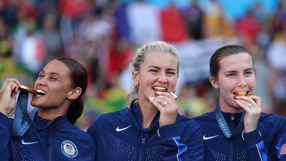 Lindsey Heaps at the Paris Olympics. 
