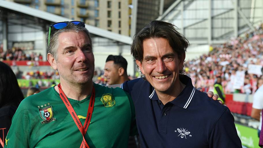 Matthew Benham and Thomas Frank of Brentford. 
