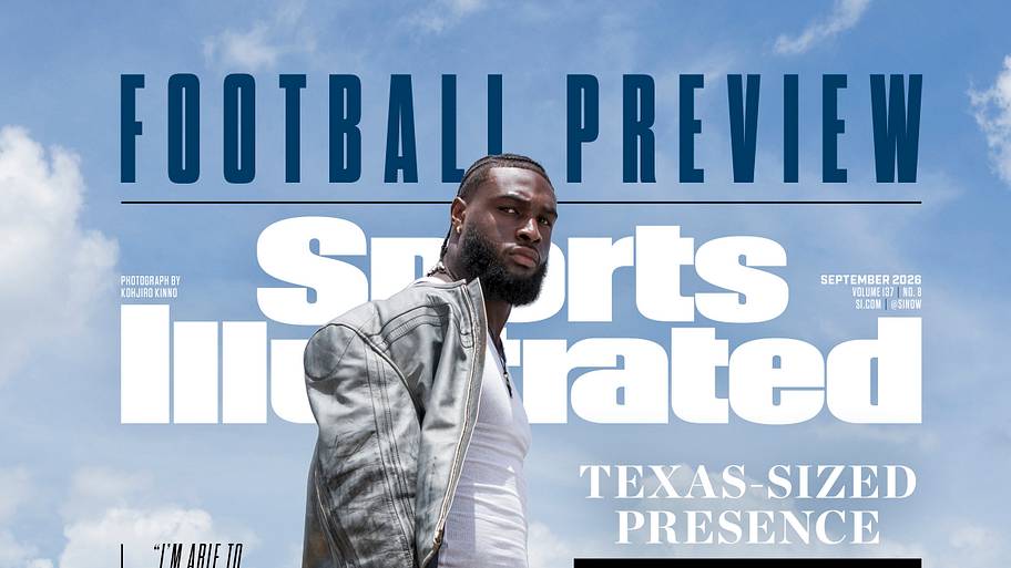 Will Anderson Jr. poses for SI on a rooftop in front of the Houston skyline.