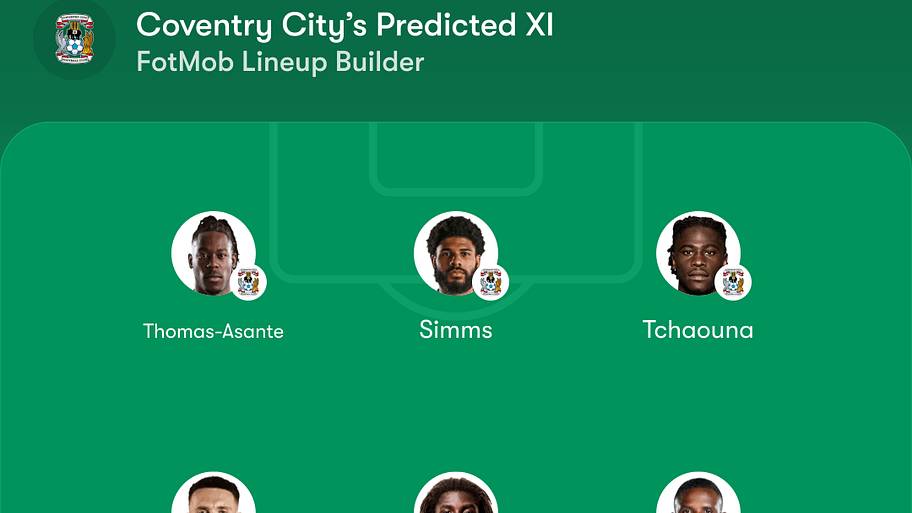 Coventry predicted XI