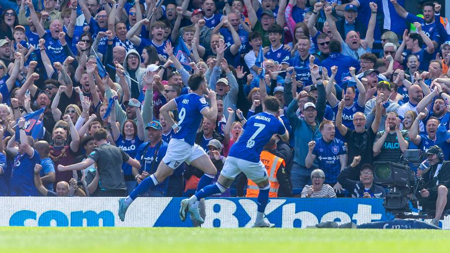 Ipswich Town celebrate a goal 