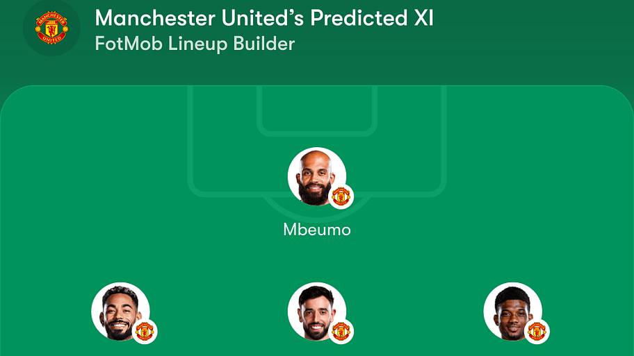 Man Utd predicted XI