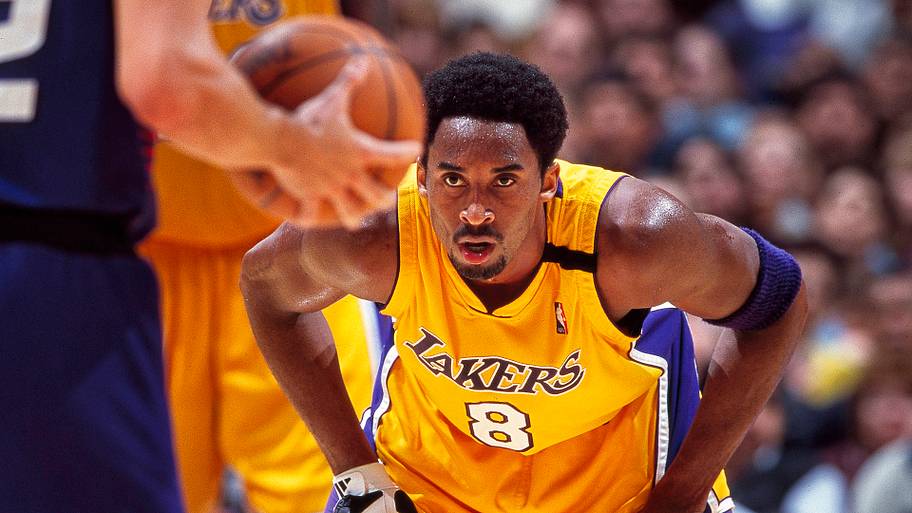 Kobe Bryant locking in on defense