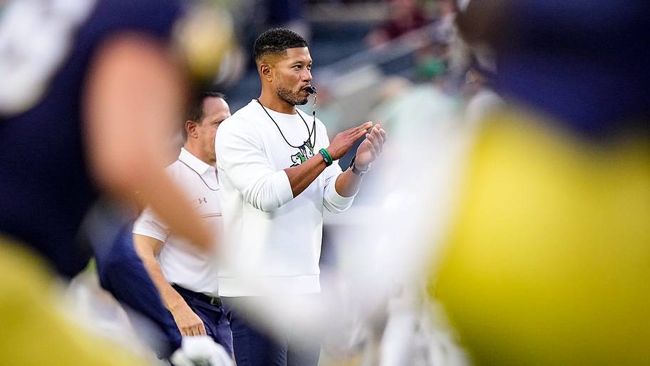 Notre Dame coach Marcus Freeman
