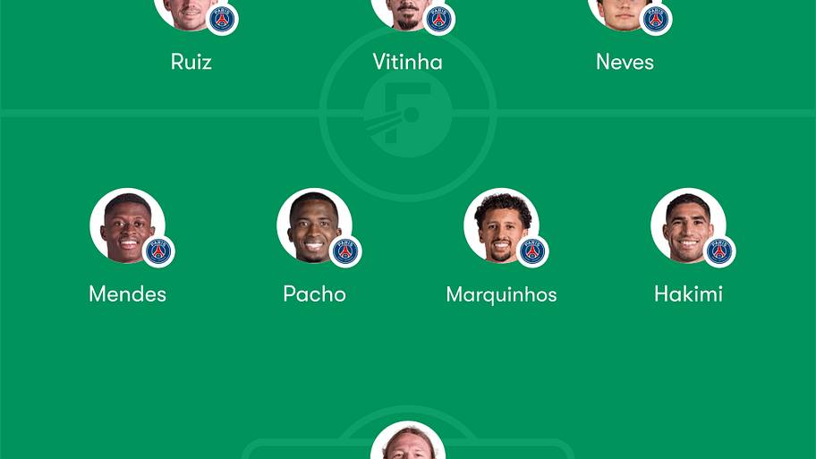PSG lineup