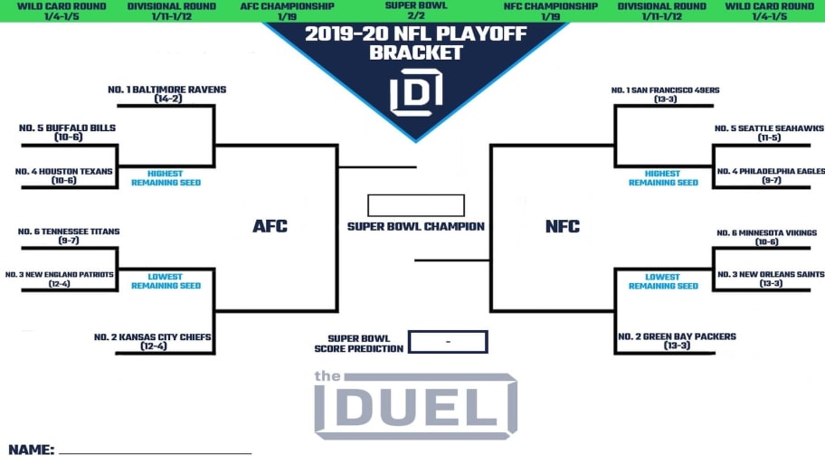 print your own brackets nfl