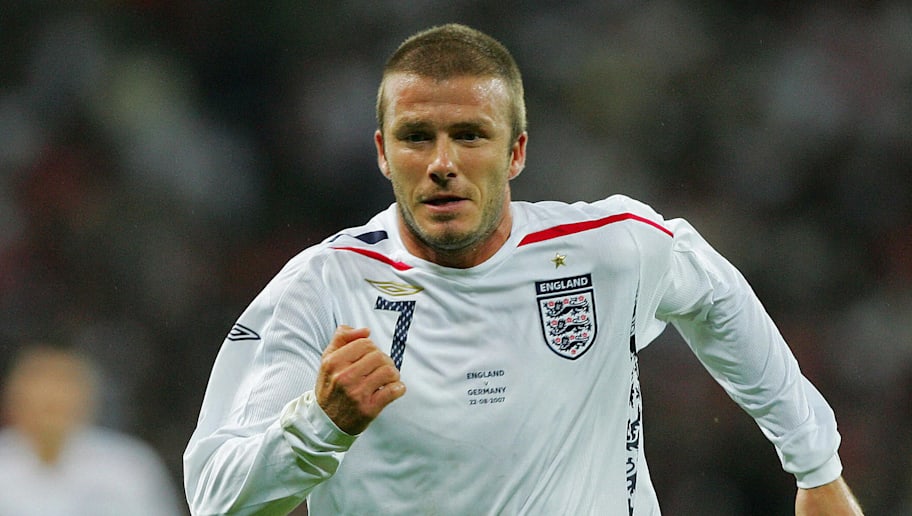 david beckham joven futbol