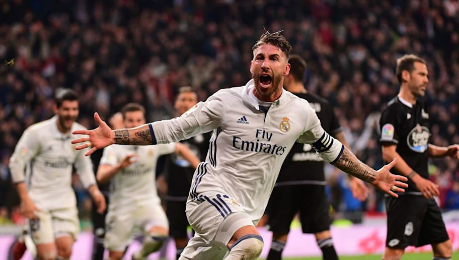 Real Madrid 3 2 Deportivo Sergio Ramos Scores Late Winner As Los Blancos Make History 90min