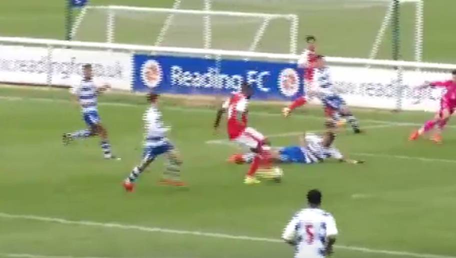Video Arsenal Flop Yaya Sanogo Scores Perfect Hat Trick For