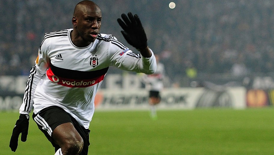 Besiktas' Senegalese forward Demba Ba reacts during the UEFA Europa League round of 16 football match between Club Brugge and Besiktas at Ataturk Olympic stadium in Istanbul on March 19, 2015. AFP PHOTO / OZAN KOSE (Photo credit should read OZAN KOSE/AFP/Getty Images)