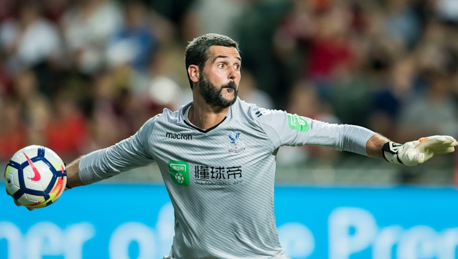 HONG KONG, HONG KONG - JULY 22: Crystal Palace goalkeeper Julian Speroni in action during the Premier League Asia Trophy match between West Brom and Crystal Palace at Hong Kong Stadium on July 22, 2017 in Hong Kong, Hong Kong. (Photo by Victor Fraile/Getty Images)