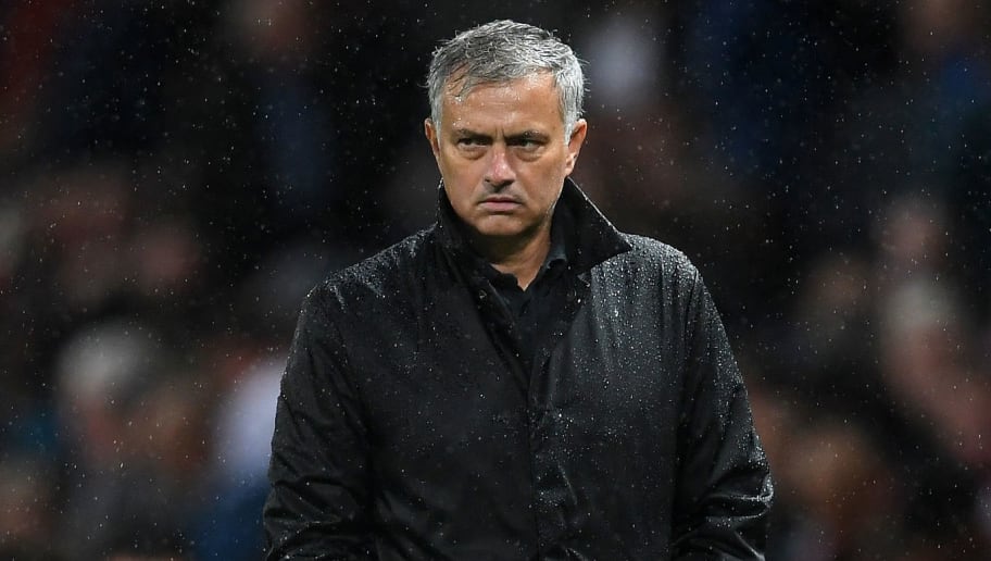 MANCHESTER, ENGLAND - SEPTEMBER 12: Jose Mourinho, Manager of Manchester United looks on after the UEFA Champions League Group A match between Manchester United and FC Basel at Old Trafford on September 12, 2017 in Manchester, United Kingdom.  (Photo by Laurence Griffiths/Getty Images)