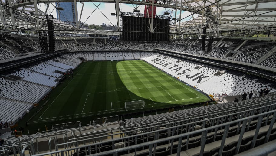 A picture taken on April 10, 2016 in Istanbul shows a general view of the Besiktas football club's 'Vodafone arena' new stadium on the opening day. AFP PHOTO / OZAN KOSE / AFP / OZAN KOSE        (Photo credit should read OZAN KOSE/AFP/Getty Images)