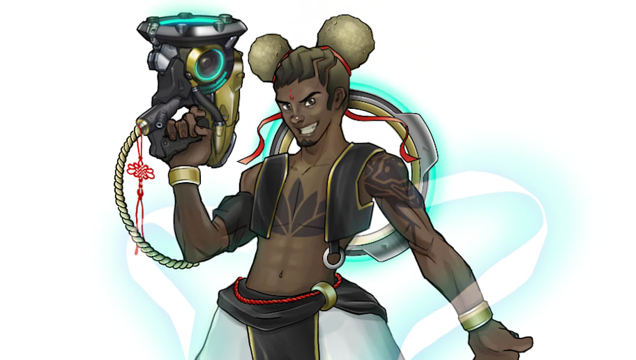fan creates amazing lunar new year skin concept for lucio - skin fortnite nouvel an chinois