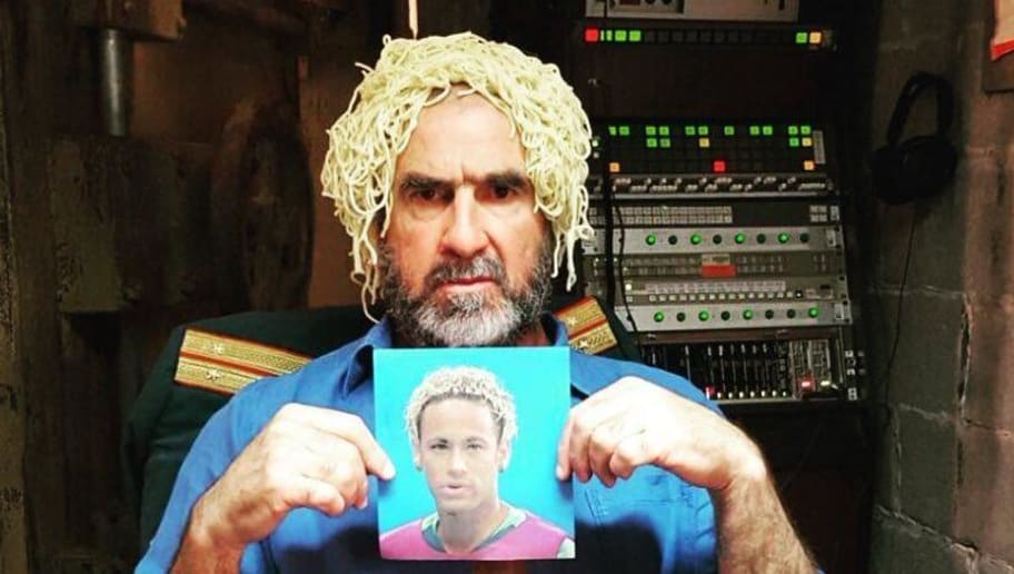 Man Utd Legend Eric Cantona Imitates Neymar S New Haircut By