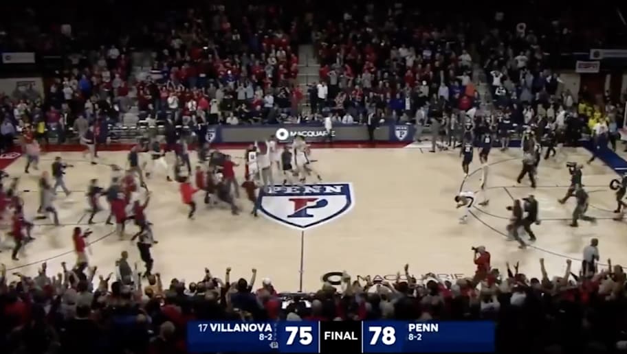 Video Fans Storm The Court As Penn Scores Massive Upset Over