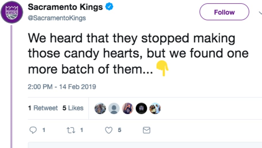 Sacramento Kings Give Out Epic Valentine's Day Cards to ...