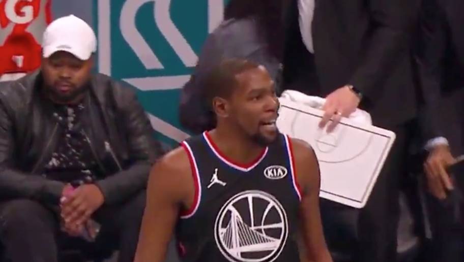 Video Kevin Durant Trash Talks Joel Embiid After Taking Him One