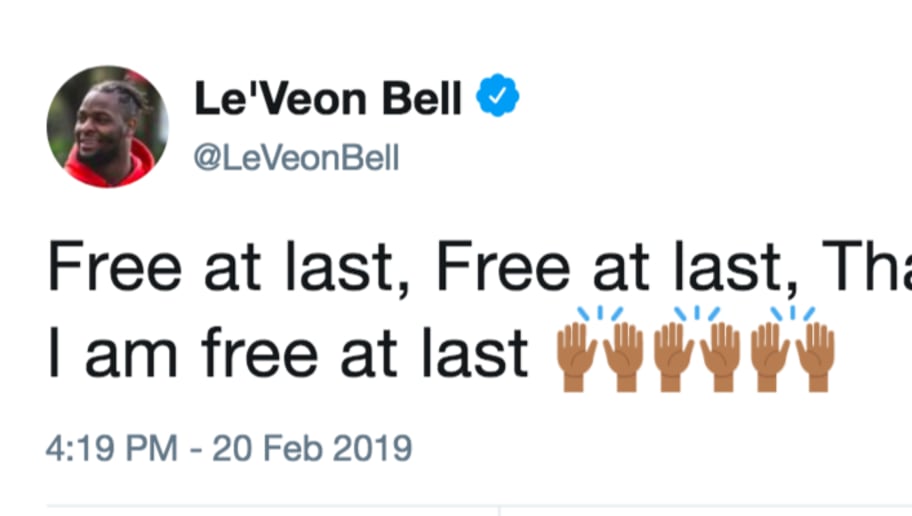 Le Veon Bell Bizarrely Uses Mlk Quote In Free Agency Tweet 12up