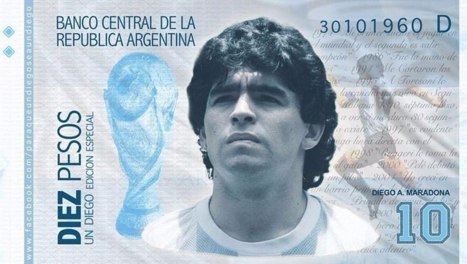 Proponen A Diego Maradona Como La Cara De Un Billete En La