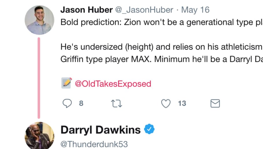 Darryl Dawkins' Widow Responds to Zion Williamson Comparisons Through Husband's Twitter Account ...