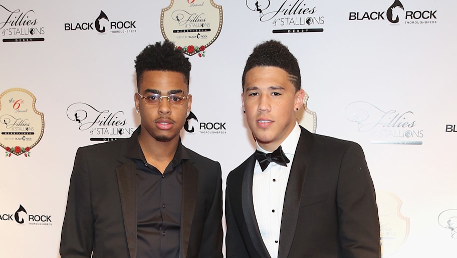 devin booker  dangelo russell   fun painting butts