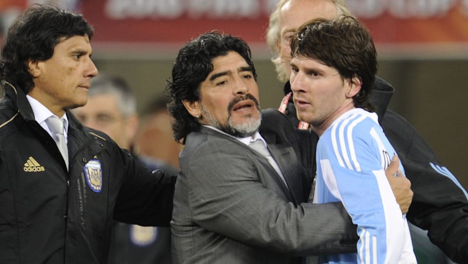 Diego Maradona Takes Pride At Coaching Lionel Messi And Helping Him With Free Kicks Ht Media