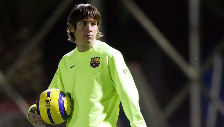 Barcelona's Argentinian Leo Messi is see