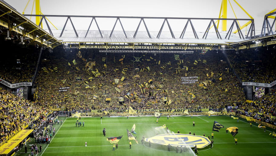 DORTMUND, GERMANY - AUGUST 26: General view of the Stadium prior to the Bundesliga match between Borussia Dortmund and RB Leipzig at Signal Iduna Park on August 26, 2018 in Dortmund, Germany. (Photo by Maja Hitij/Bongarts/Getty Images)