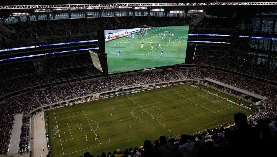 ARLINGTON, TX - JULY 26:  A general view of Chelsea FC and Club America during the World Football Challenge at Dallas Cowboys Stadium on July 26, 2009 in Arlington, Texas.  (Photo by Ronald Martinez/Getty Images)