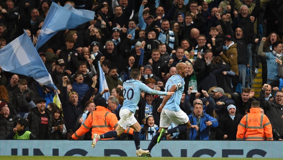 Man City 1 0 Leicester City Report Ratings Reaction As Kompany Screamer Secures Vital City Win Ht Media